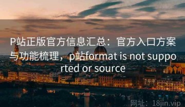 P站正版官方信息汇总：官方入口方案与功能梳理，p站format is not supported or source