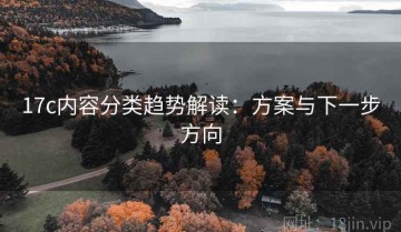 17c内容分类趋势解读：方案与下一步方向