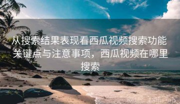 从搜索结果表现看西瓜视频搜索功能 关键点与注意事项，西瓜视频在哪里搜索