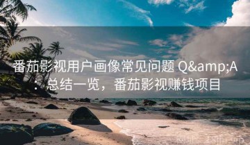 番茄影视用户画像常见问题 Q&A：总结一览，番茄影视赚钱项目
