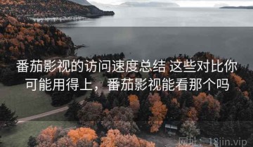 番茄影视的访问速度总结 这些对比你可能用得上，番茄影视能看那个吗