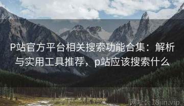 P站官方平台相关搜索功能合集：解析与实用工具推荐，p站应该搜索什么