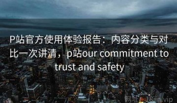 P站官方使用体验报告：内容分类与对比一次讲清，p站our commitment to trust and safety