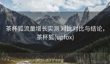 茶杯狐流量增长实测 对比对比与结论，茶杯狐(upfox)