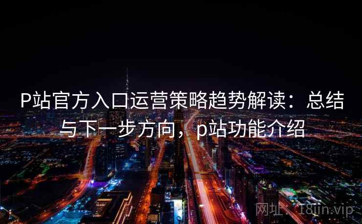 P站官方入口运营策略趋势解读：总结与下一步方向，p站功能介绍