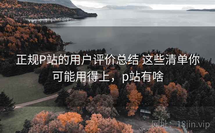 正规P站的用户评价总结 这些清单你可能用得上,p站有啥 正规P站的用户评价总结 这些清单你可能用得上,p站有啥