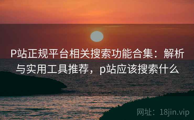 P站正规平台相关搜索功能合集：解析与实用工具推荐，p站应该搜索什么