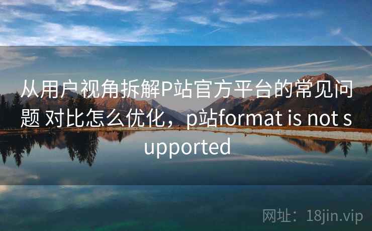 从用户视角拆解P站官方平台的常见问题 对比怎么优化，p站format is not supported